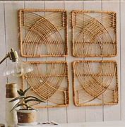 Image result for Framed Rattan Wall Art