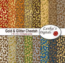 Image result for Gold Cheetah Print