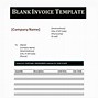 Image result for Blank Sample Invoice Template