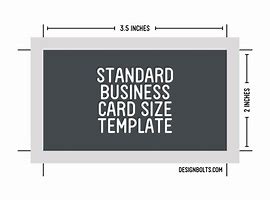 Image result for Business Card Format Template Size
