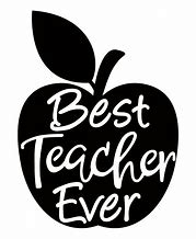 Image result for Teacher Apple Decal