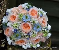 Image result for Blue and Peach Flowers