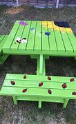 Image result for Multicolor Picnic Table