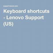 Image result for Lenovo Keyboard Shortcuts
