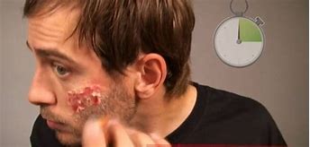 Image result for SFX Makeup Exploded Face