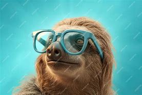 Image result for Sloth Wearing Glasses