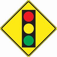 Image result for Intersection Ahead Sign