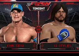 Image result for John Cena vs AJ Styles vs Baron Corbin