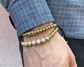 Image result for Gold Charm Bracelet for Men