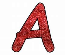 Image result for Red Glitter Letters