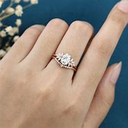 Image result for Moissanite Rose Gold Engagement Ring
