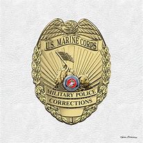 Image result for Marine Corps Police Badge Black and White