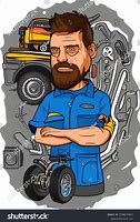 Image result for Cowboy Mechanic Cartoon
