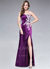 Image result for Rose Gold Prom Dress with Train