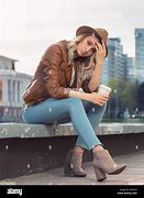 Image result for Woman Street Curb