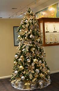 Image result for Champagne Gold Christmas Tree
