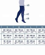 Image result for Jobst Compression Socks Size Chart