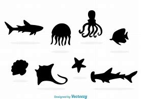 Image result for Sea Life Silhouette