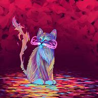 Image result for Trippy Cat Art