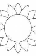 Image result for Sunflower Cut Out Template