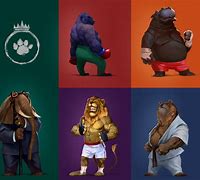 Image result for Animals Fighting Art