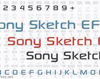 Image result for Sony Sketch Font