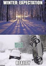 Image result for Driving in Snow Meme