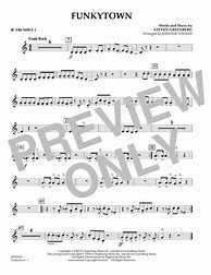 Image result for Funky Town Trumpet Sheet Music