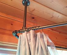 Image result for Corner Tub Shower Curtain Rod