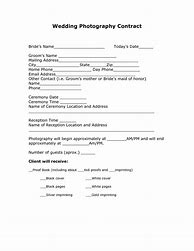 Image result for Wedding Photography Contract Template