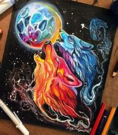 Image result for Colored Pencil Drawing Fan Stay