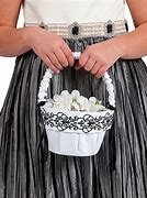 Image result for Black and White Wedding Basket