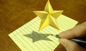 Image result for 3D Shooting Star Drawing