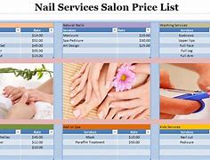 Image result for Nail Salon Price List Template