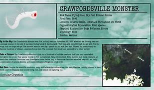 Image result for Crawfordsville Monster