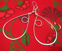 Image result for Silver Wire Earrings