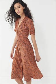 Image result for Button Down Midi Dress