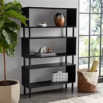 Image result for Contemporary Black Bookcases