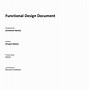 Image result for Functional Specification Meaning