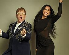 Image result for Elton John and Dua Lipa