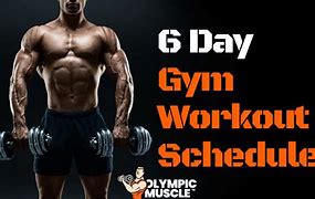 Image result for 6 Day Workout Schedule