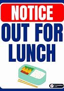 Image result for Lunch Provided Sign