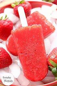 Image result for Strawberry Ice Cream Pops