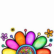 Image result for Pastel Flower and Rainbow Border