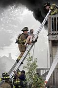 Image result for Firefighter Ladder Rescue
