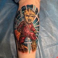 Image result for Baby Yoda and Groot Tattoo