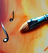 Image result for Paintbrush Music Notes Art