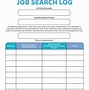 Image result for Job Search Log Template Printable