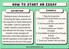 Image result for Best Way to Start Off an Essay