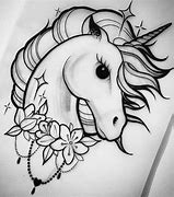 Image result for Unicorn Tattoo Sketch